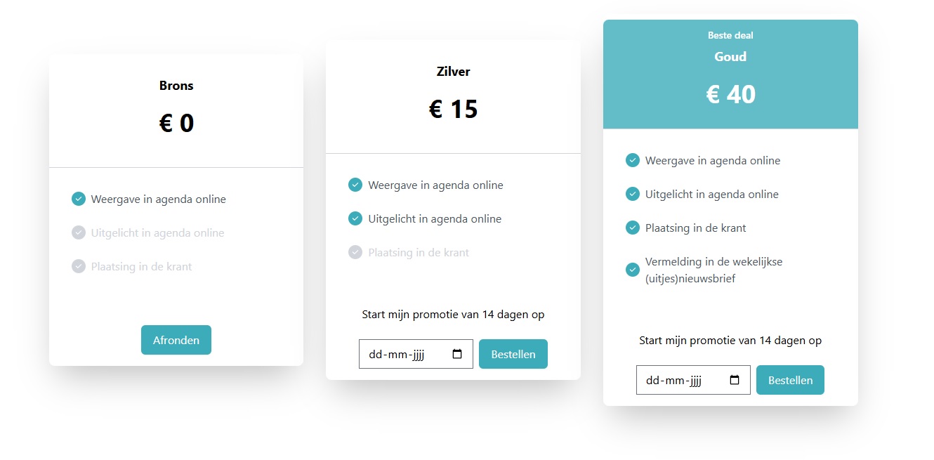 Agenda pakketten 1