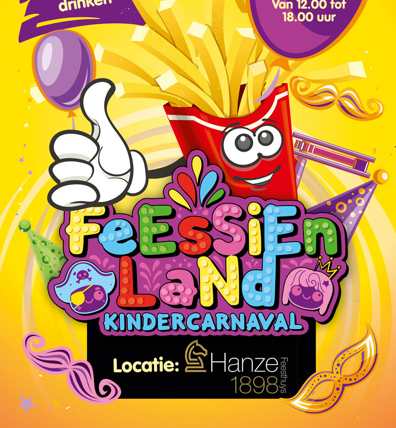 Feessienland carnaval beeld