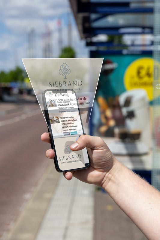 Bannering foto staand